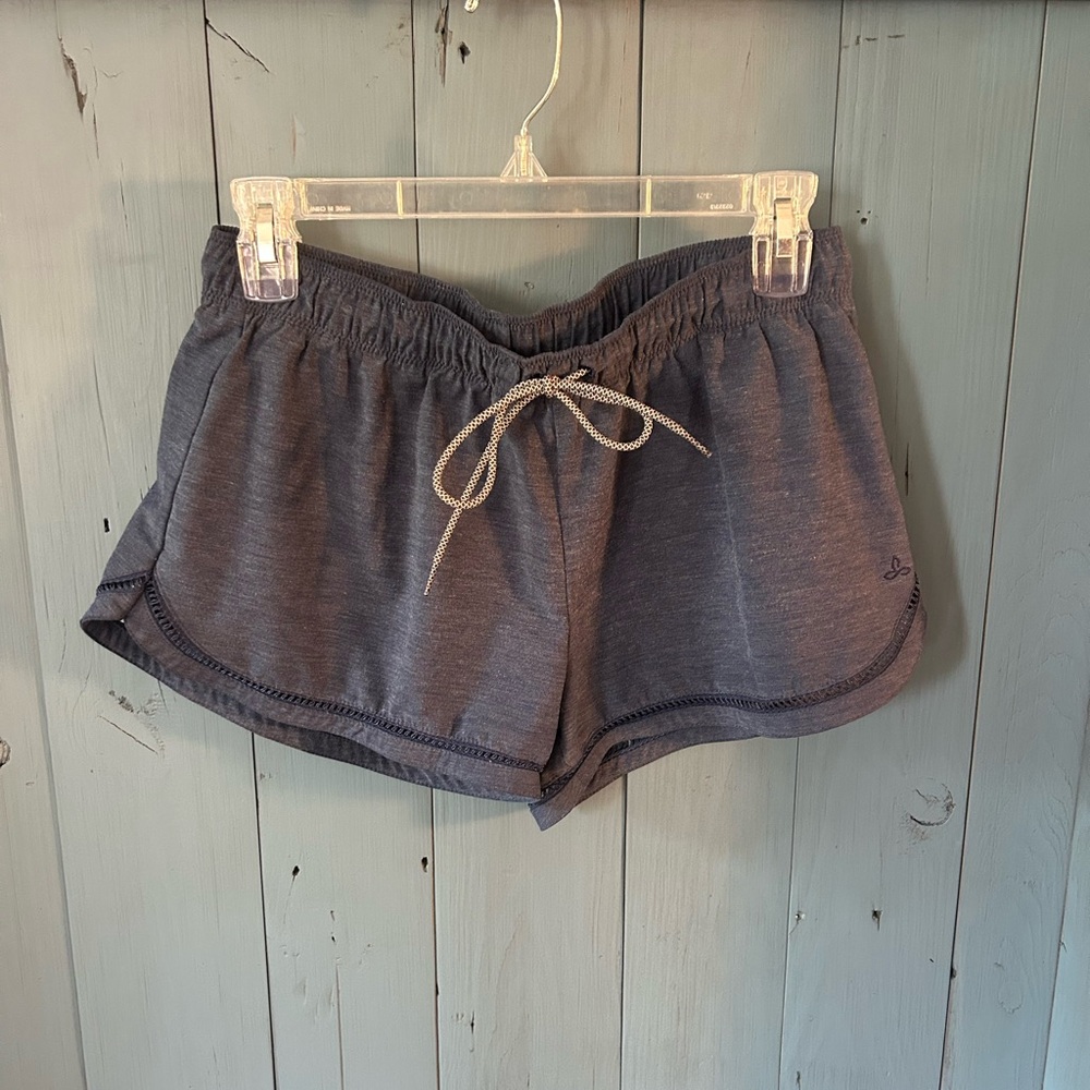 PrAna Women's Gray/Blue Athletic Shorts | Size Small